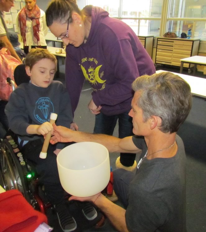 Julian Silburn runs childrens workshops in Fremantle