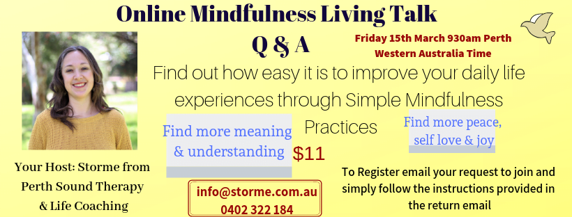 Online Mindfulness Living Talk